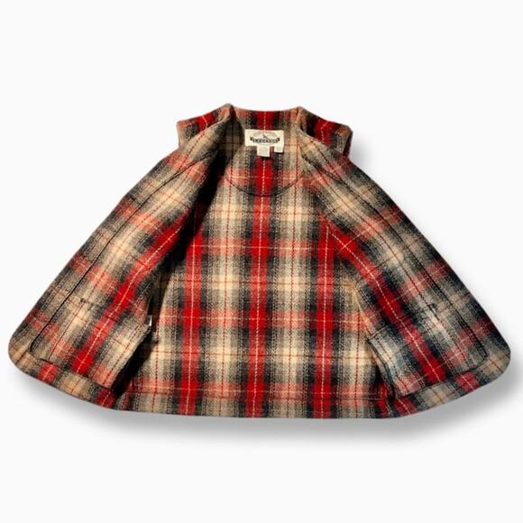 Eddie Bauer Legends Vintage 80’s/90’s Wool Plaid Vest Size Small - Picture 3 of 7